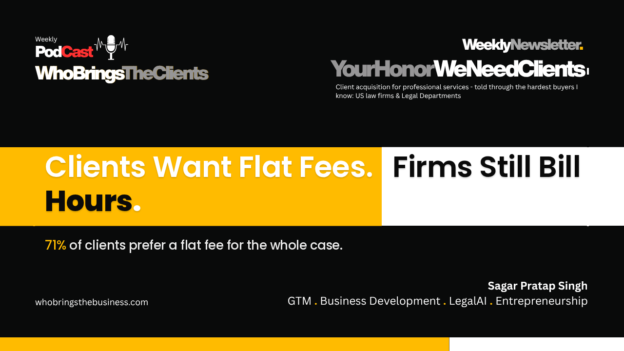 Your Honor, We Need Clients newsletter cover: Who’s On Trial: Your Billing Model