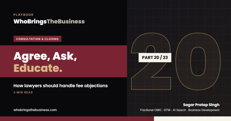 Playbook cover: Agree, Ask, Educate: How Lawyers Should Handle Fee Objections