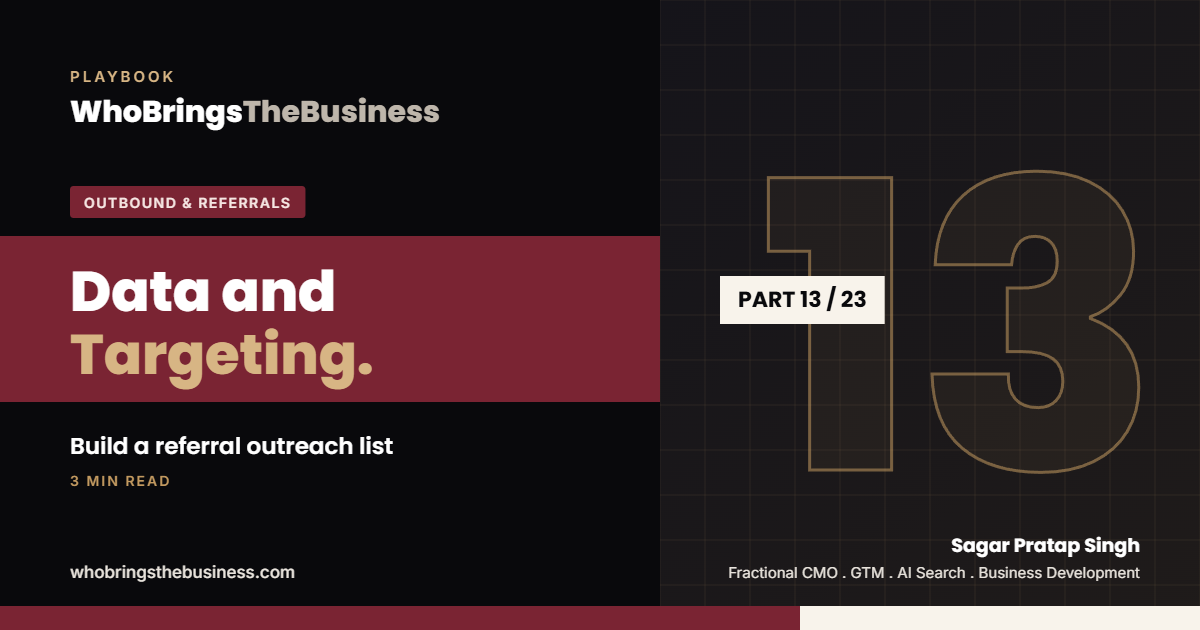 Playbook cover: Data and Targeting: How Law Firms Build a Referral Outreach List