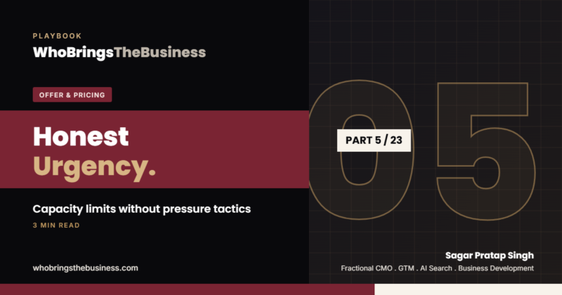 Playbook cover: Honest Urgency: How Law Firms Use Capacity Limits Without Pressure Tactics