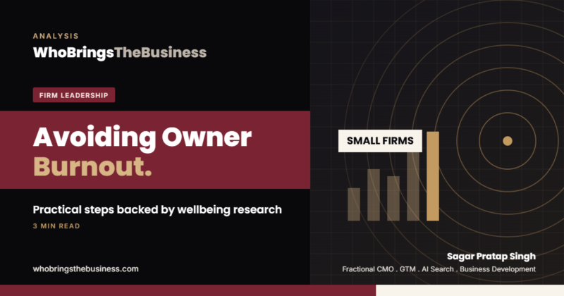 Article cover: How Can Small Law Firm Owners Avoid Burnout? Practical Steps Backed by Wellbeing Research