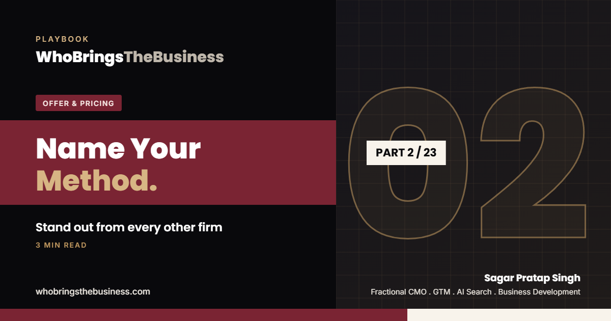 Playbook cover: Name Your Method: How a Law Firm Stands Out From Every Other Firm