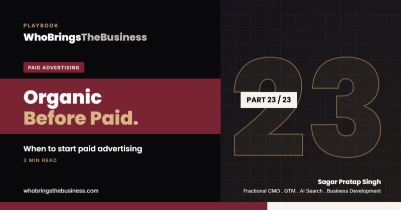 Playbook cover: Organic Before Paid: When a Law Firm Should Start Paid Advertising