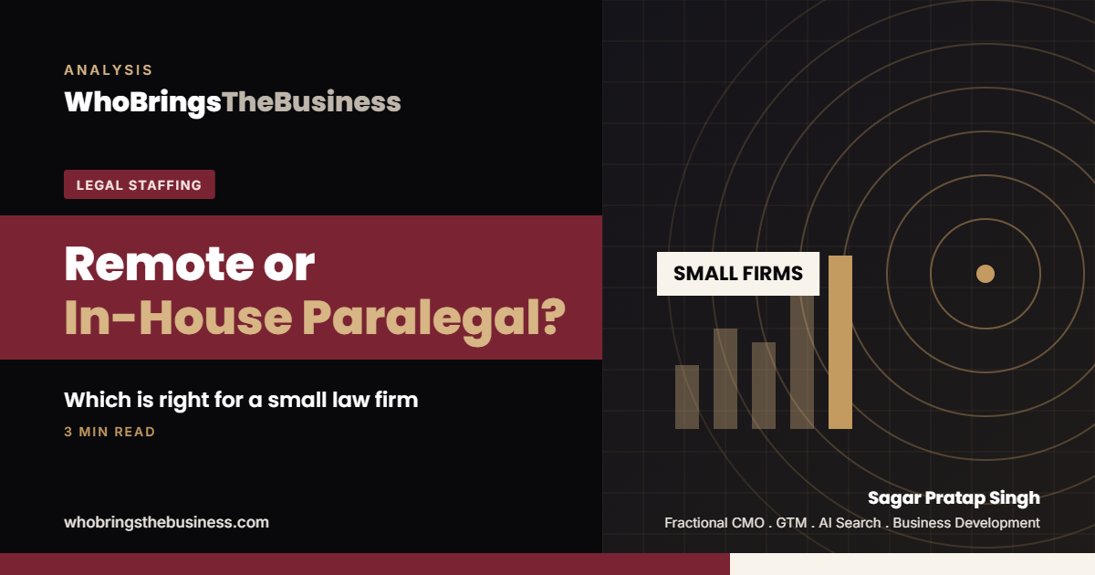 Article cover: Remote Paralegal vs In-House Paralegal: Which Is Right for a Small Law Firm?