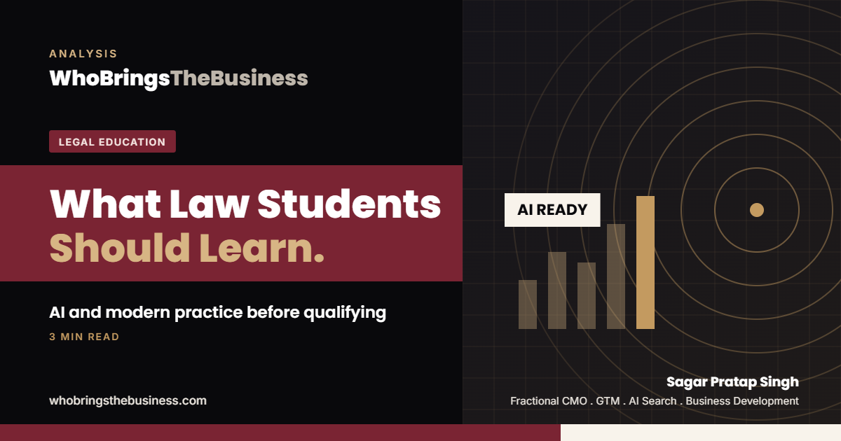 Article cover: What Should Law Students Learn About AI and Modern Practice Before They Qualify?
