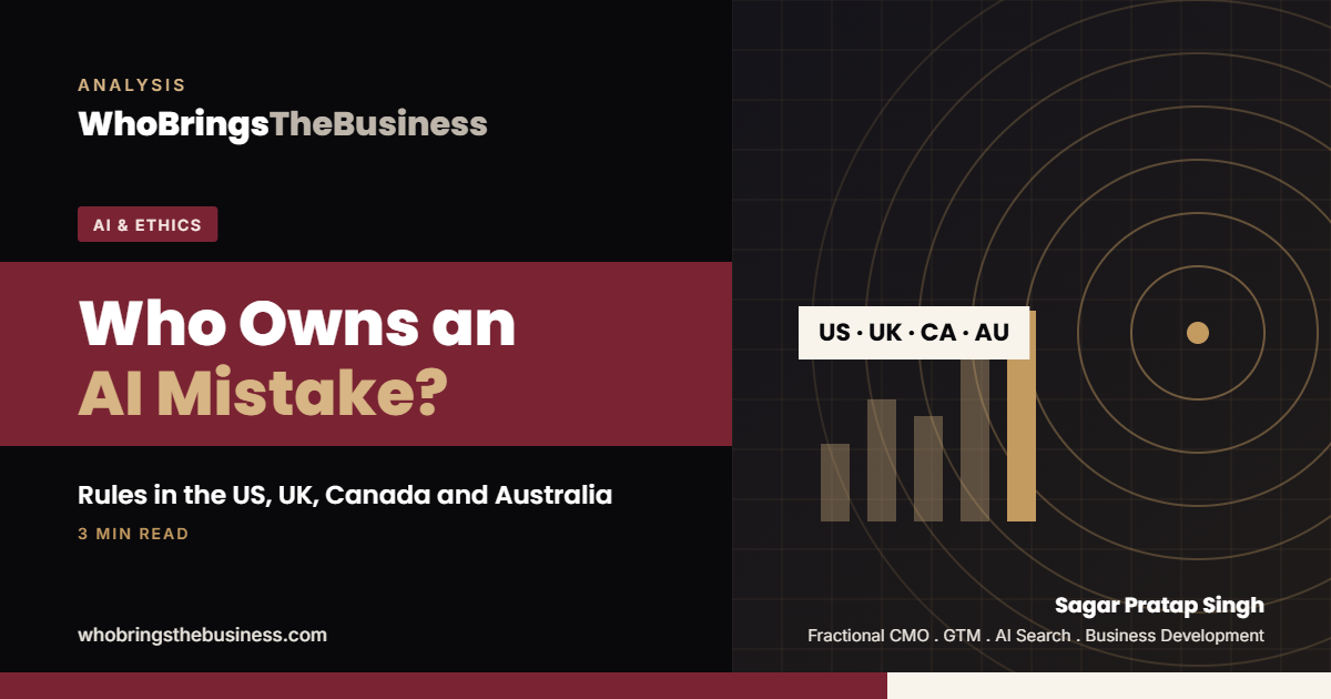 Article cover: Who Is Responsible When AI Makes a Mistake in Legal Work? Rules in the US, UK, Canada and Australia