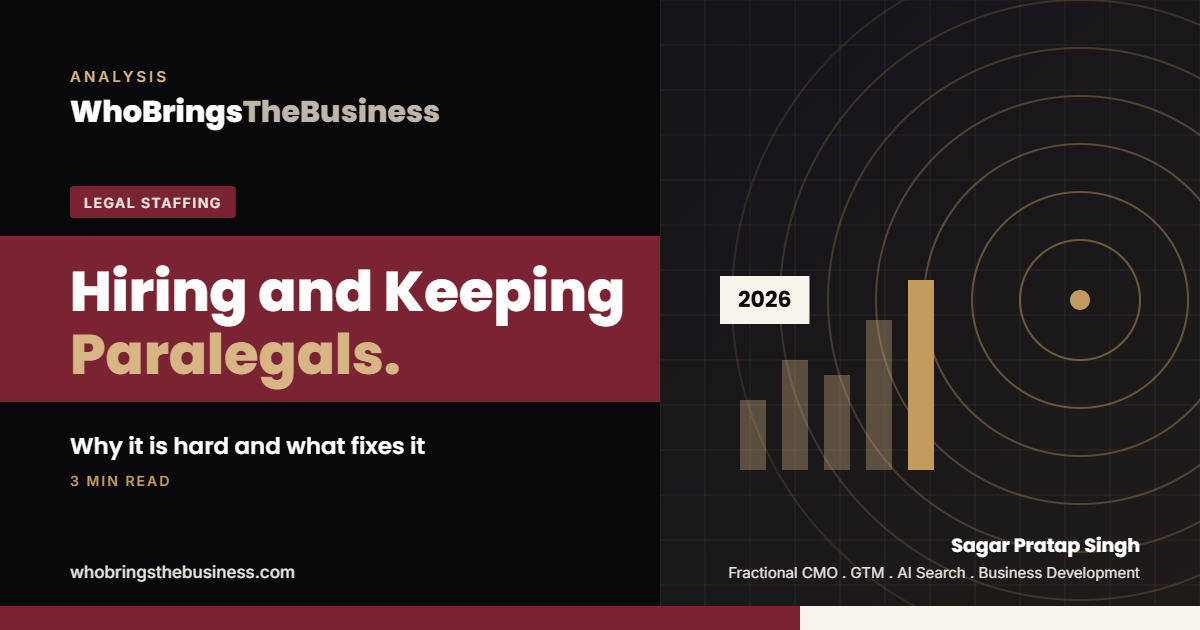 Article cover: Why Is It So Hard to Hire and Keep Paralegals? A 2026 Guide for Law Firms
