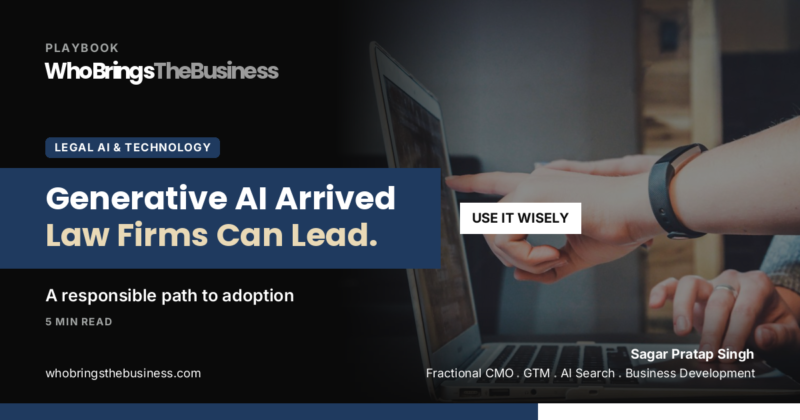 Playbook cover: Generative AI and ChatGPT: How Law Firms Can Embrace Their Power, 5 min read